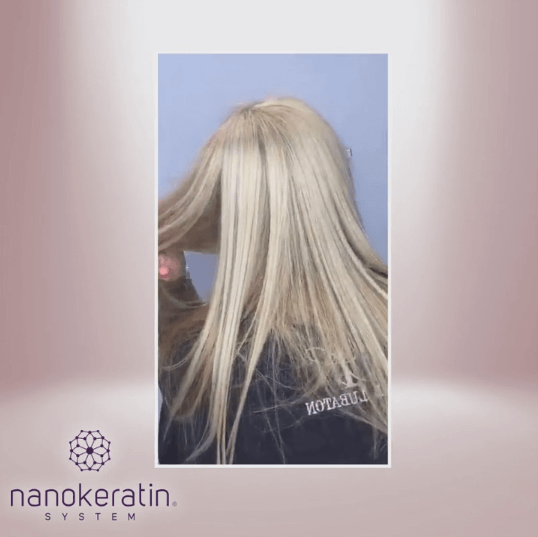 Smoothing for damaged and very dry blond hair without formaldehyde