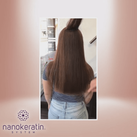 Afro hair smoothing befor and after results - Refortify - Nanokeratin system